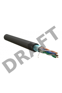 Кабель информационный WRline WR-FTP-4P-C5E-PE-BK кат.5E F/UTP 4X2X24AWG PE внешний 305м черный