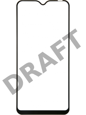 Защитное стекло для экрана Redline черный для Vivo Y91C 1шт. (УТ000018029)