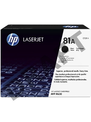 Тонер Картридж HP 81A CF281A черный для HP LJ Pro M630dn/f/h/z (10500стр.)