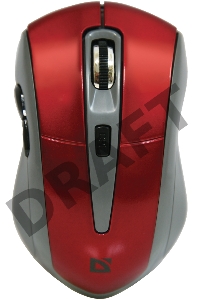 Мышь беспроводная Defender Accura MM-965 красный,6кнопок,800-1600dpi