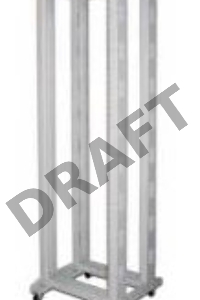 Стойка двухрамная Lanmaster TWT-RACK2-42U-6X10 42U 600ммX1000мм серый