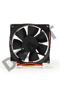 Вентилятор для корпуса Gembird 80x80x25mm, широкий разъем 4pin 8025K/FANCASE-4