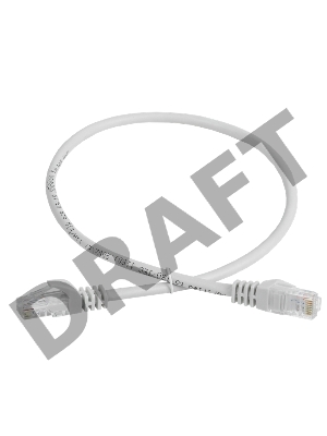 Шнур коммутационный кат. 5Е UTP 1м серый GENERICA
