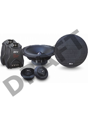 Колонки автомобильные ACV PB-60.2 180Вт 90дБ 4Ом 16.5см (6 1/2дюйм) (ком.:2кол.) компонентные двухполосные