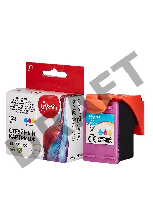 Струйный картридж Sakura CH562HE (№122 Tri-colour) для HP, триколор, 18 мл., 450 к.