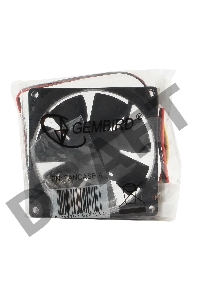 Вентилятор для корпуса Gembird 80x80x25mm, широкий разъем 4pin 8025K/FANCASE-4