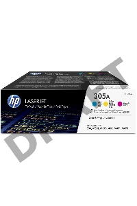 Тонер-картридж набор HP CF370AM № 305A голубой/пурпурный/желтый CLJ M451 (CE411A+CE412A+CE413A)
