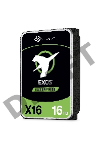 Жесткий диск SEAGATE 16Tb, ST16000NM002G, SAS Exos X16, 7200 rpm, 256Mb buffer