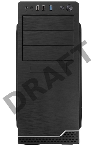 Корпус c блоком питания 450 Ватт Case Foxline FL-816, ATX, 3x5.25EXT, 1x3.5EXT, 3x3.5INT, 2xUSB2.0+1xUSB3.0, HDA, w/o FAN, w/450W ATX PSU, w/1.2m EU pwr cord