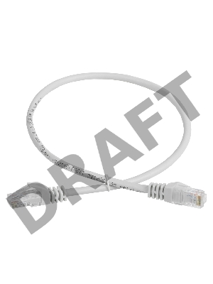 Шнур коммутационный кат. 5Е UTP 1м серый GENERICA