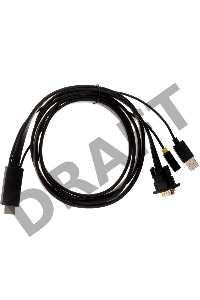 Кабель-переходник HDMI+audio+USB --> VGA_M/M 1,8м Telecom <TA675-1.8M>