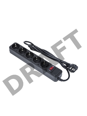 Сетевой фильтр ExeGate EX279181RUS SP-5-10B (5 розеток, 10м, евровилка, черный)