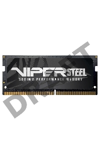 Модуль памяти SO-DIMM DDR 4 DIMM 16Gb PC21300, 2666Mhz, PATRIOT Viper Steel (PVS416G266C8S) (retail)