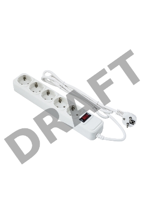 Сетевой фильтр ExeGate EX279182RUS SP-5-10W (5 розеток, 10м, евровилка, белый) Сетевой фильтр ExeGate EX279182RUS SP-5-10W (5 розеток, 10м, евровилка, белый)