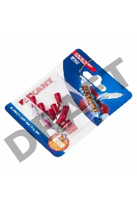 Наконечник кольцевой REXANT изолированный, ø4.3мм, 0.5-1.5мм², НКи 1.5-4 / НКи 1,25-4 / RVL1.25-4, красный, в упак. 10 шт.