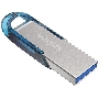 Флеш накопитель 128GB SanDisk CZ73 Ultra Flair, USB 3.0, Tropical Blue