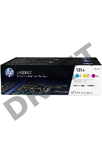 Тонер-картридж комплект HP 131A U0SL1AM голубой/пурпурный/желтый для HP LJ Pro 200/Color M251/M251n/M25 (3 х 1800стр.)
