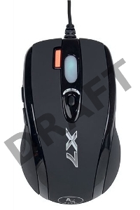 Мышь A4Tech X-718BK (черный) USB, 6+1 кл.-кн., 3200 dpi,проводная