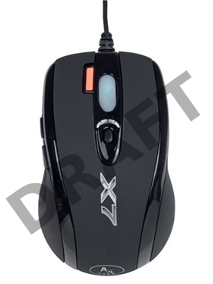 Мышь A4Tech X-718BK (черный) USB, 6+1 кл.-кн., 3200 dpi,проводная