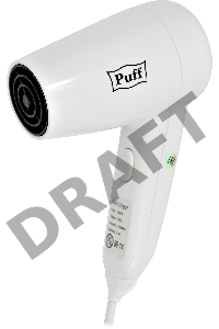 Фен Puff 1300 1300Вт белый