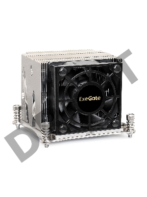 Кулер ExeGate EX293443RUS ESNK-P0048AP4.PWM.2U.2011.Cu (Al+Cu, 2U, 4 тепл. трубки, LGA2011/2066, TDP 135W, Fan 80mm, PWM, 2100-6800RPM, 2 ball bearing, 4pin, 52db, 345г, на винтах, с термопастой, Retail box)