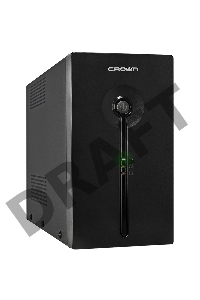 Источник бесперебойного питания CROWN ИБП CMU-SP800EURO {800VA, металл,1x12V/9AH, розетки 3*EURO+1*IEC bybas} CM000001492