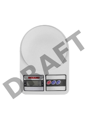 Весы настольные электронные, универсальные, от 1 гр. до 5 кг, пластик  REXANT