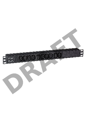 Блок розеток горизонтальный ExeGate ServerPro PDU-19H003 Al-10C13-C14, 19 Блок розеток горизонтальный ExeGate ServerPro PDU-19H003 Al-10C13-C14, 19