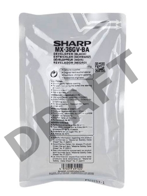 Девелопер SHARP MX-1810/2010/2310/3111/2610/3110/3610 MX36GVBA (100 т.к.) черный