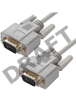 Кабель Greenconnect COM RS-232 порта соединительный 1.8m GCR-DB9CM2M-1.8m, 9M AM / 9M AM Premium, серый, пластиковый пакет