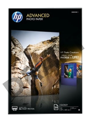 Бумага HP Q8697A 10x15 Глянцевая с улучшенными характеристиками, 250 г/м, A3/297x420 мм (20 листов)