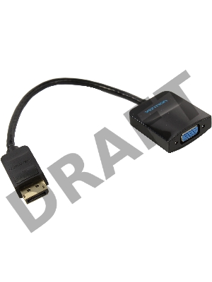 Адаптер-переходник Vention DisplayPort 20M > VGA 15F