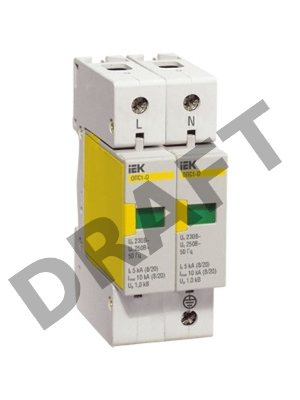 Ограничитель перенапряжения ОПС1-D 2P ИЭК MOP20-2-D