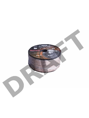 Кабель акустический REXANT 2х1,00 мм², прозрачный SILICON, бухта 100 м