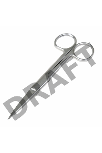 Ножницы с двумя острыми концами прямые 145 мм