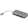 Адаптер-переходник Greenconnect Type C на HDMI+ USB3.0-разветвитель на 3 пота