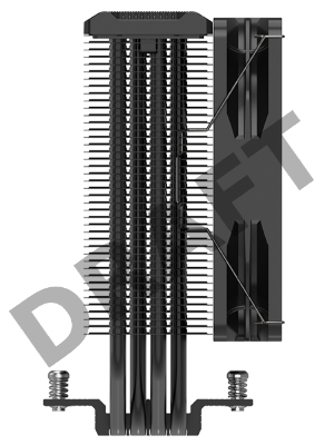 Кулер PCCooler Paladin EX400 ARGB S115X/1200/1700/AM4 (24 шт/кор, TDP 180W, 120mm PWM ARGB FAN, 4 тепловые трубки 6мм, 800-1800RPM, 28,6dBa)