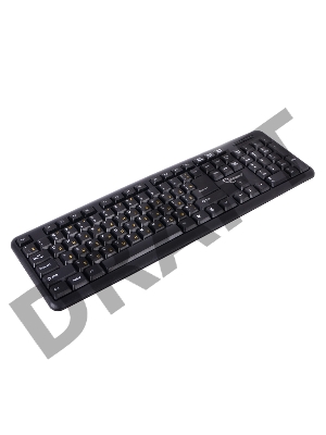 Клавиатура Gembird KB-8320U-Ru_Lat-BL, черный, USB, кнопка переключения RU/LAT,104 клавиши