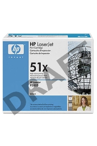 Тонер-картридж HP Q7551X черный для LaserJet P3005/M3027mfp/M3035mfp (13 000 стр.)