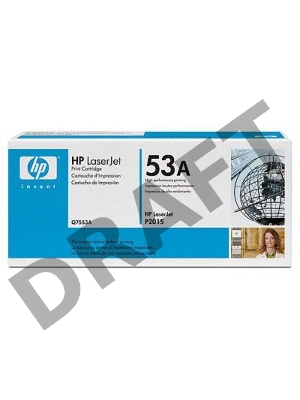 Тонер-картридж HP Q7553A черный для LaserJet P2015 3000 стр.