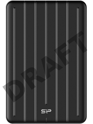 Накопитель External SSD Silicon Power 1.0Tb Bolt B75 Pro <SP010TBPSD75PSCK> (USB 3.1 Gen2 Type C, 520/450Mbs, противоударный MIL-STD 810G, 124х82х12mm, 85g) Black