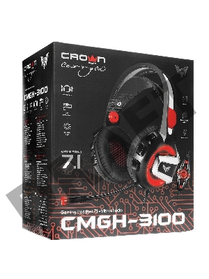 Гарнитура игровая CROWN CMGH-3100 Black&red