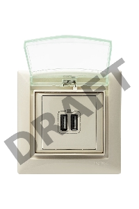 Аксессуары LEGRAND 774350 Рамка 1 пост, влагозащищенная, IP44, слоновая кость, Valena