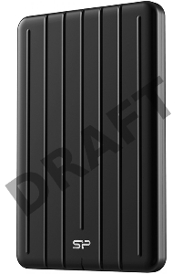 Накопитель External SSD Silicon Power 1.0Tb Bolt B75 Pro <SP010TBPSD75PSCK> (USB 3.1 Gen2 Type C, 520/450Mbs, противоударный MIL-STD 810G, 124х82х12mm, 85g) Black