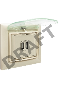 Аксессуары LEGRAND 774350 Рамка 1 пост, влагозащищенная, IP44, слоновая кость, Valena