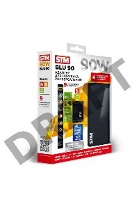 Универсальный блок питания для ноутбуков STM BLU90 90Вт, USB