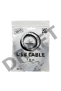 Кабель USB 2.0 Pro Cablexpert CCP-USB2-AMBM-6G, AM/BM, 1.8м, экран, серый