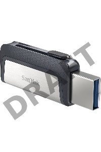 Флеш Диск Sandisk 64Gb Ultra Dual SDDDC2-064G-G46 USB3.0 серый/узор