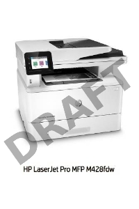 МФУ лазерное HP LaserJet Pro MFP M428fdw (W1A30A), принтер/сканер/копир, {p/c/s/f,A4,600x600dpi,up to 4800x600,256Mb,Duplex,2 trays 100+250,ADF 50,USB2.0+Walk-Up/GigEth/WiFi/NFC,ePrint,AirPrint,1y warr}