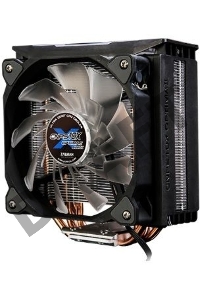 Кулер ZALMAN CNPS10X OPTIMA II BLACK, 120mm LED FAN, 4 HEAT PIPES, 4-PIN PWM, 1500 RPM, 27DBA, HYDRAULIC BEARING, FULL SOCKET SUPPORT